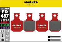 Galfer GALFER Brake Pad FD487 Advanced "Magura MT5 / MT7", rot